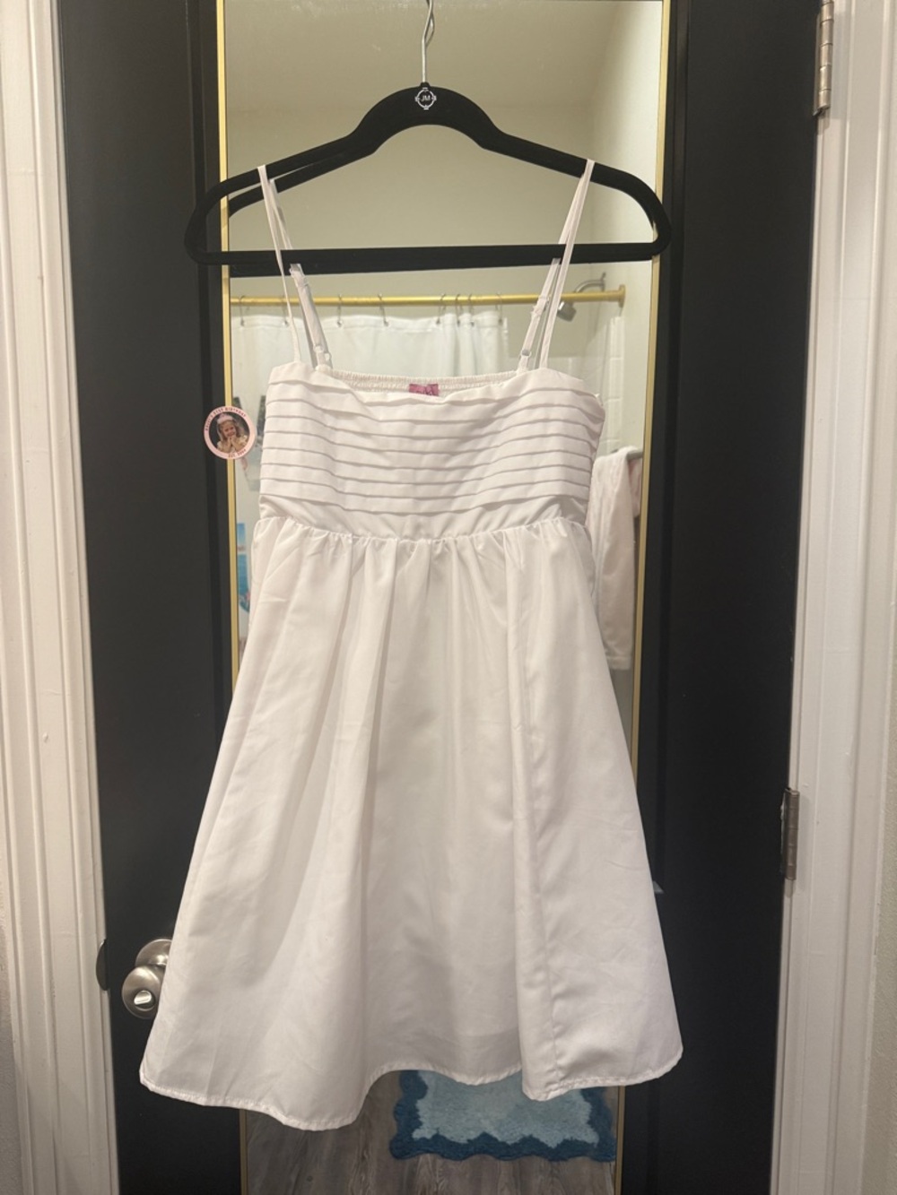 Francesca's White Spaghetti-Strap Sundress